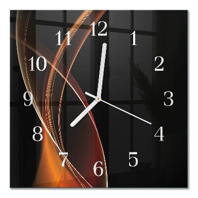 Quadrato orologio Linee astratte