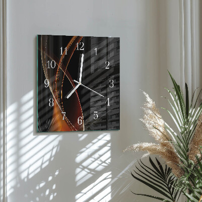 Quadrato orologio Linee astratte