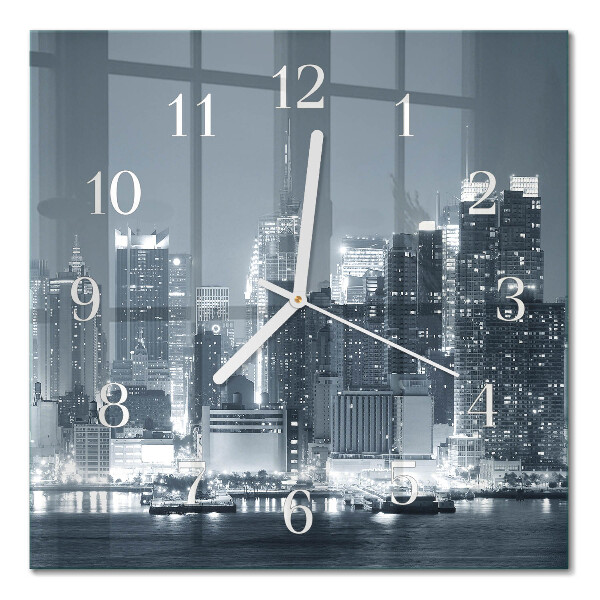 Orologio in vetro decorativo quadrato Orizzonte