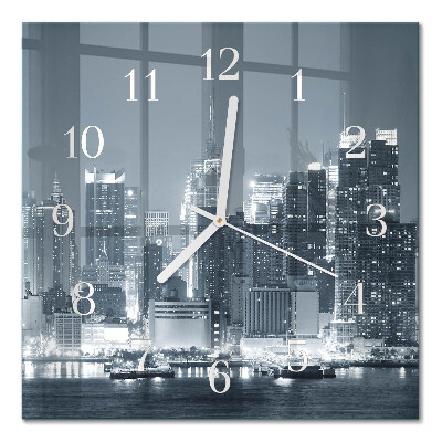 Orologio in vetro decorativo quadrato Orizzonte