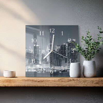 Orologio in vetro decorativo quadrato Orizzonte