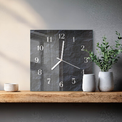 Orologio in vetro decorativo quadrato Sfondo