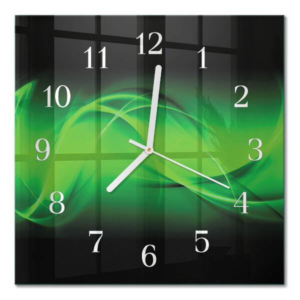 Quadrato orologio quadrato in vetro Astrazione