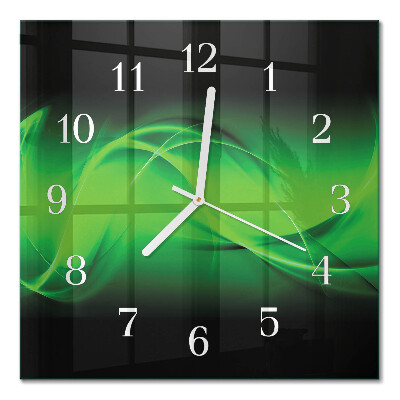 Quadrato orologio quadrato in vetro Astrazione