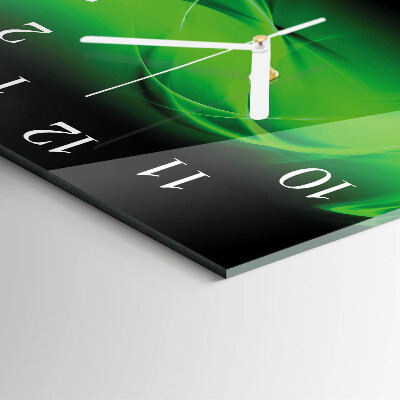 Quadrato orologio quadrato in vetro Astrazione