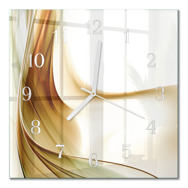 Quadrato orologio quadrato in vetro Astrazione