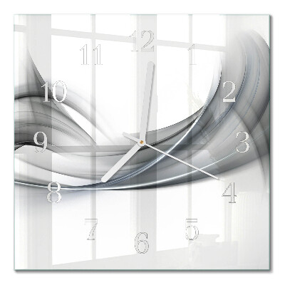 Orologio in vetro decorativo quadrato Astrazione
