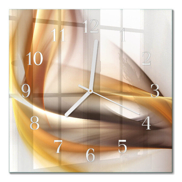 Quadrato orologio quadrato in vetro Astrazione