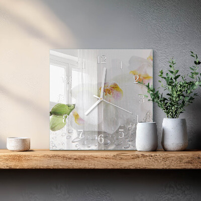 Quadrato orologio Orchidea