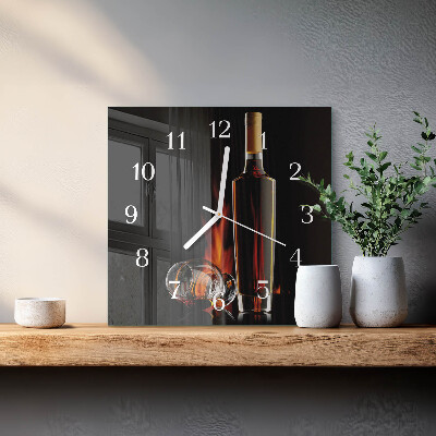 Orologio in vetro decorativo quadrato Sinonimo