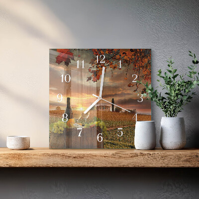 Quadrato orologio Vino naturale