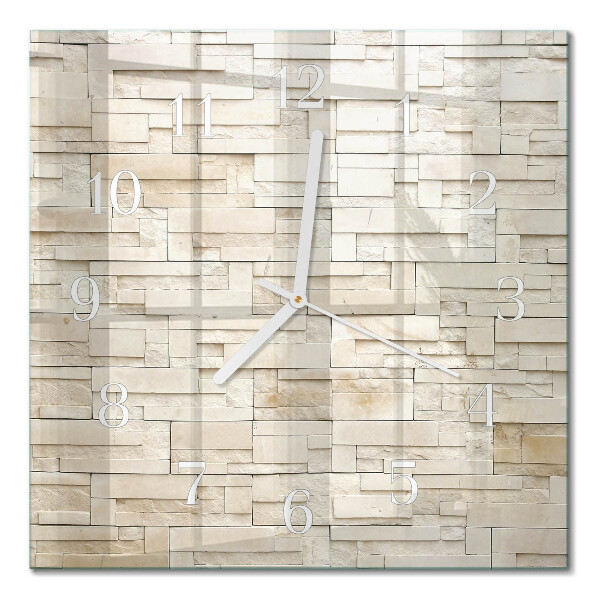 Quadrato orologio Muro di pietra