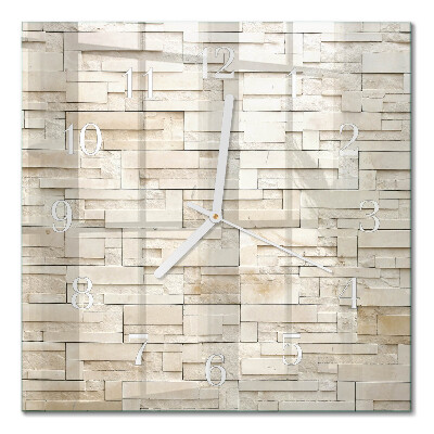 Quadrato orologio Muro di pietra
