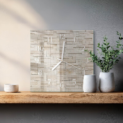 Quadrato orologio Muro di pietra