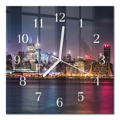 Orologio in vetro decorativo quadrato Orizzonte
