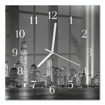 Quadrato orologio quadrato in vetro Orizzonte
