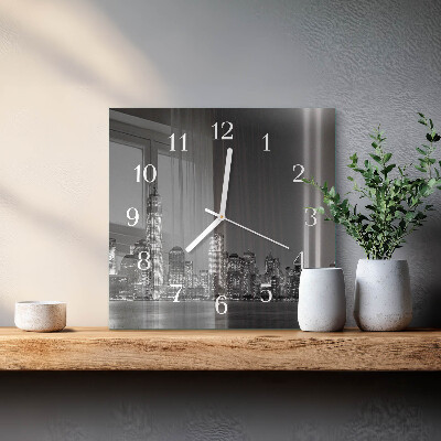 Quadrato orologio quadrato in vetro Orizzonte