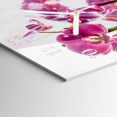 Orologio da parete quadrato Orchidea
