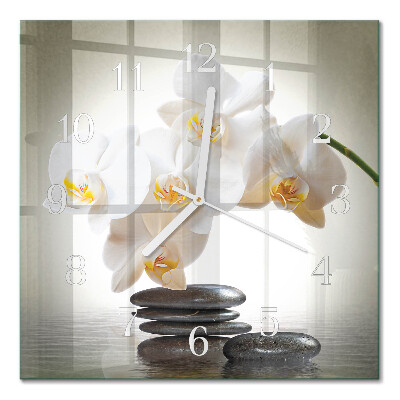 Quadrato orologio Orchidea