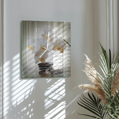 Quadrato orologio Orchidea