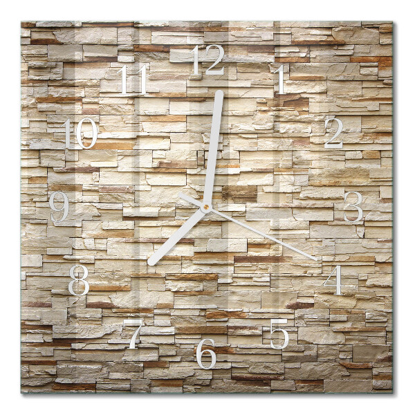 Orologio in vetro decorativo quadrato Clinker