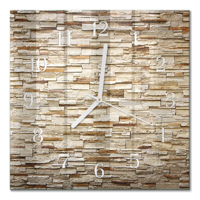 Orologio in vetro decorativo quadrato Clinker