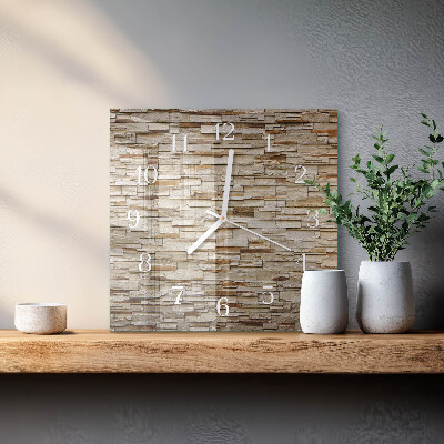 Orologio in vetro decorativo quadrato Clinker