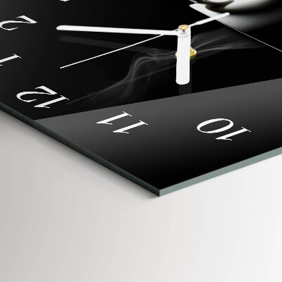 Orologio in vetro decorativo quadrato Tazza