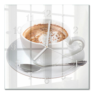 Orologio da parete quadrato Caffè