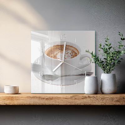 Orologio da parete quadrato Caffè