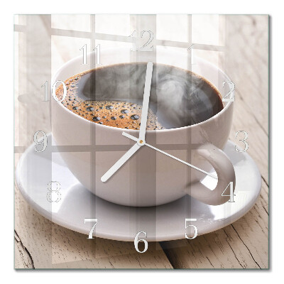 Orologio da parete quadrato Caffè