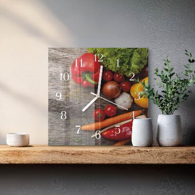 Quadrato orologio Verdure