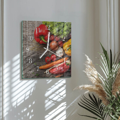 Quadrato orologio Verdure