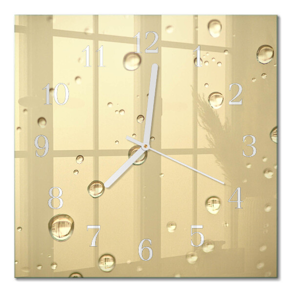 Quadrato orologio Gocce