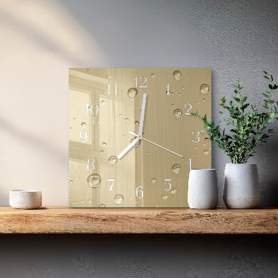 Quadrato orologio Gocce