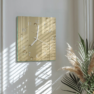 Quadrato orologio Gocce