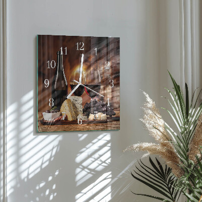 Orologio da parete quadrato Vino
