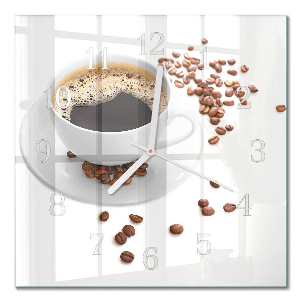 Orologio da parete quadrato Caffè