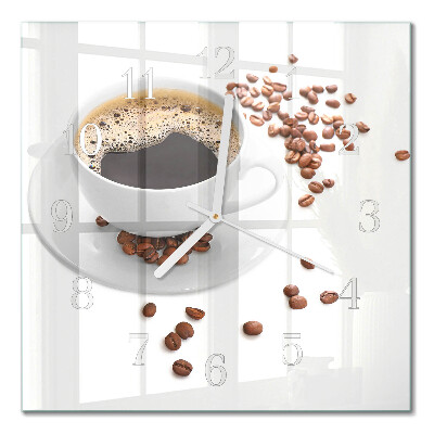 Orologio da parete quadrato Caffè