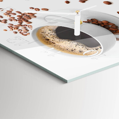 Orologio da parete quadrato Caffè