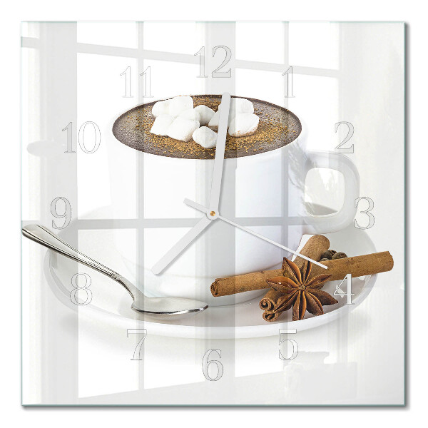 Quadrato orologio Cioccolato