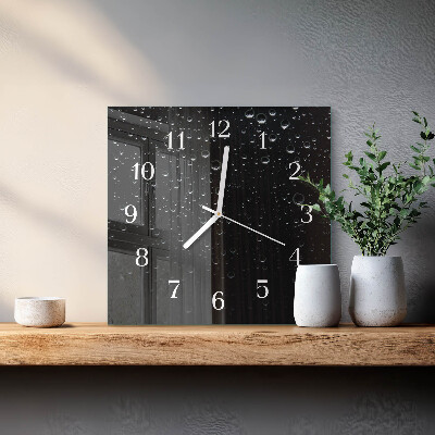 Orologio da parete quadrato Gocce