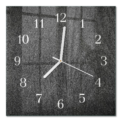 Orologio in vetro decorativo quadrato Legna