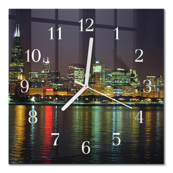 Orologio in vetro decorativo quadrato Orizzonte