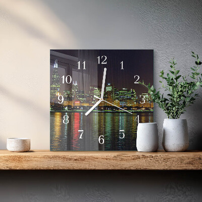 Orologio in vetro decorativo quadrato Orizzonte