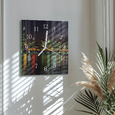 Orologio in vetro decorativo quadrato Orizzonte