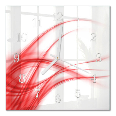 Orologio in vetro decorativo quadrato Arte astratta