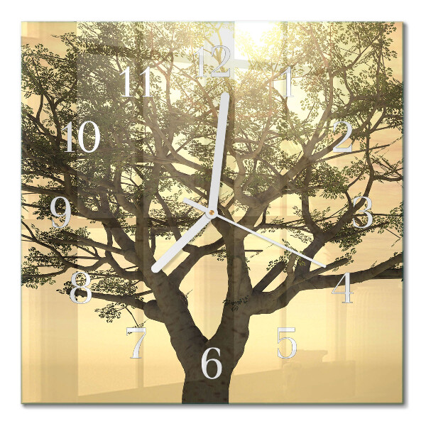 Orologio da parete quadrato Albero