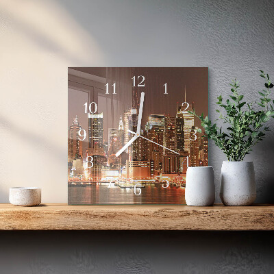 Quadrato orologio quadrato in vetro Orizzonte