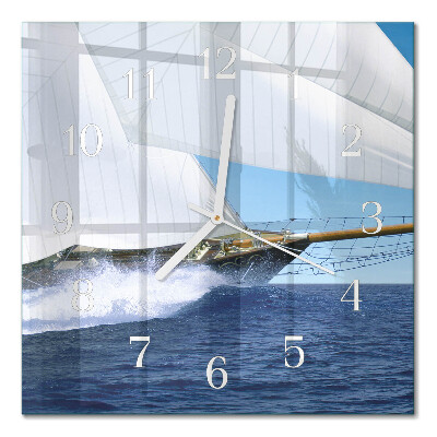 Quadrato orologio Barca a vela